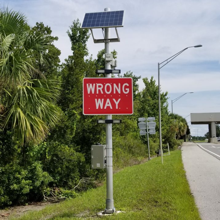 Wrong Way Sign