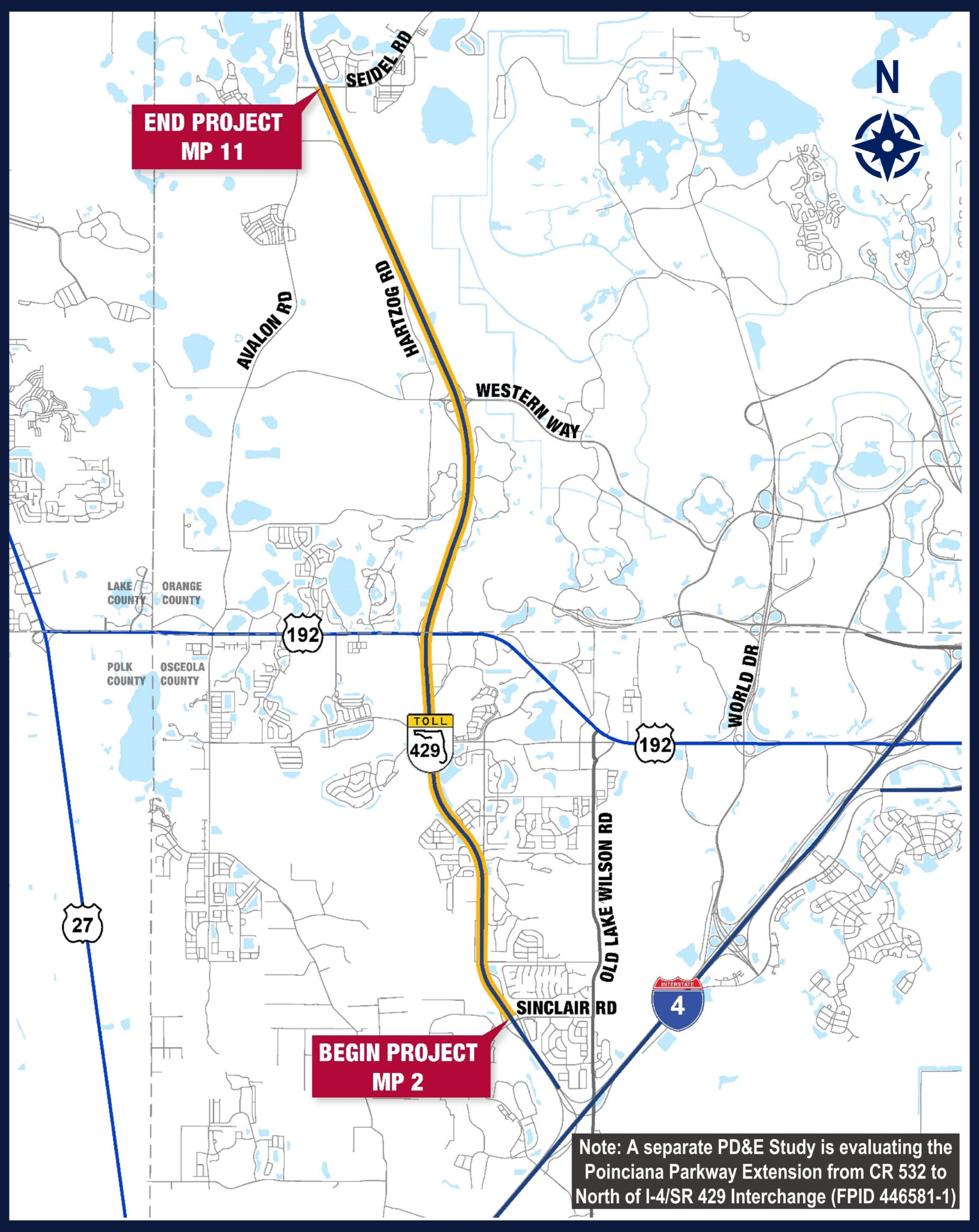 Widen Western Beltway (SR 429) PD&E – Florida's Turnpike