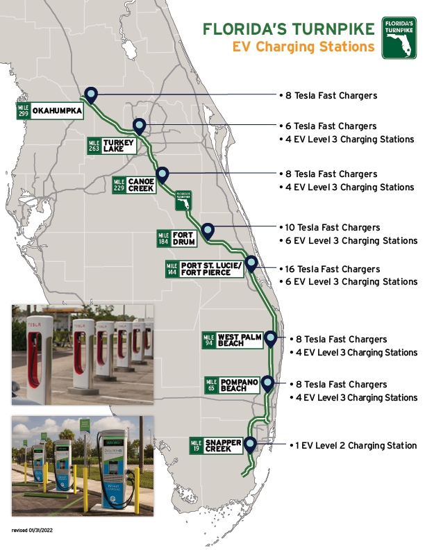 Floridas Turnpike EV Charging Stations Map For Web 013122  