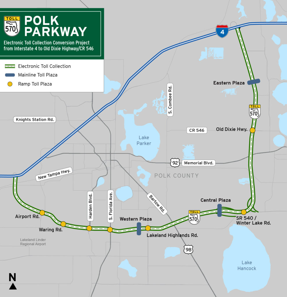 Polk Parkway Electronic Toll Collection Conversion, I4 to CR 546