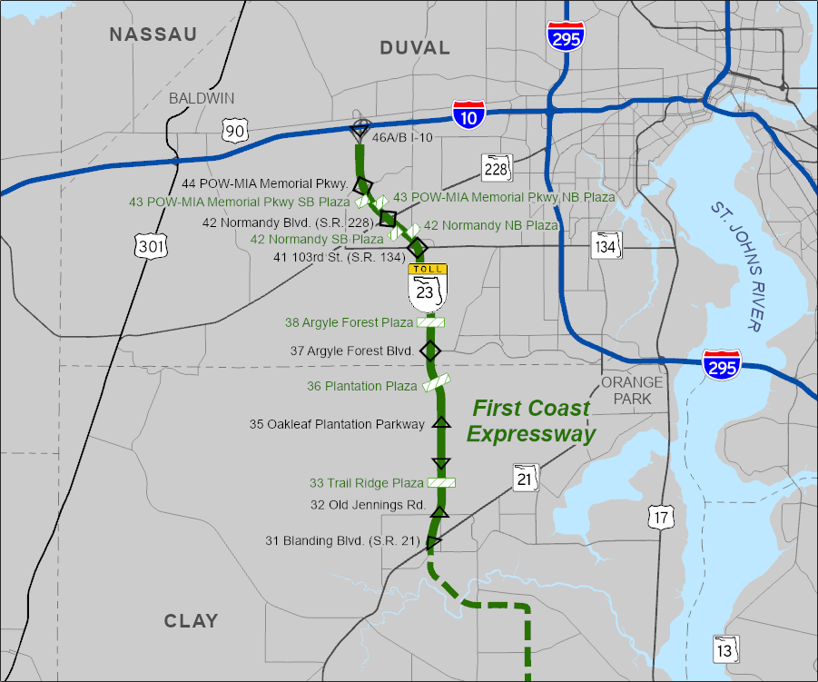 Map of Turnpike