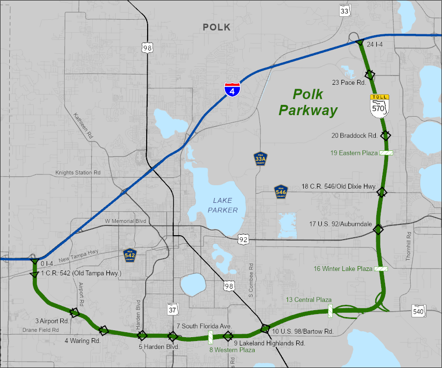 Map of Turnpike