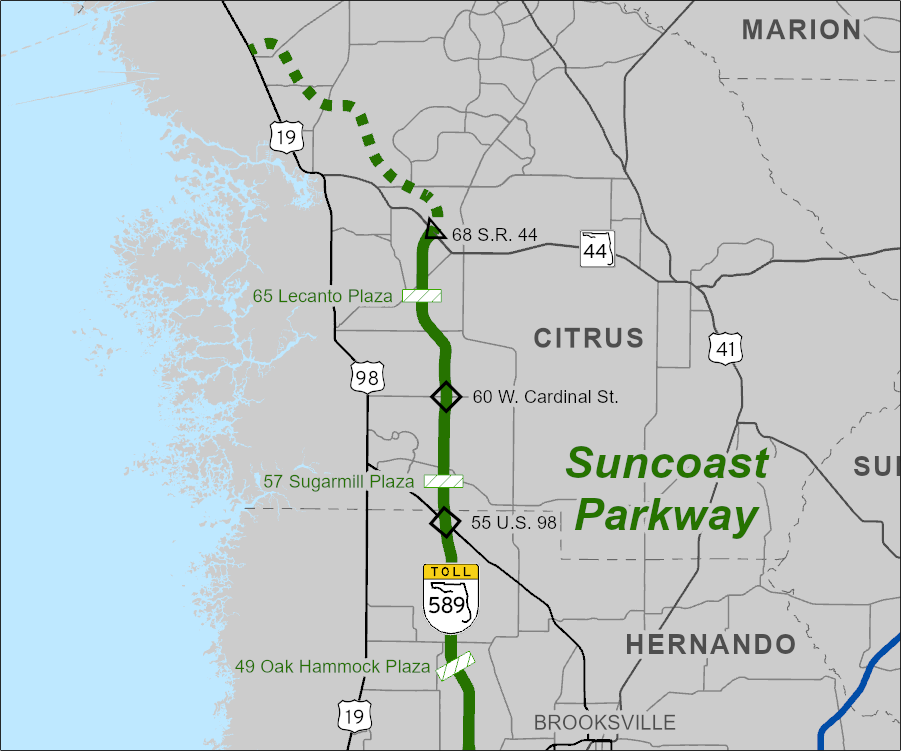 Map of Turnpike