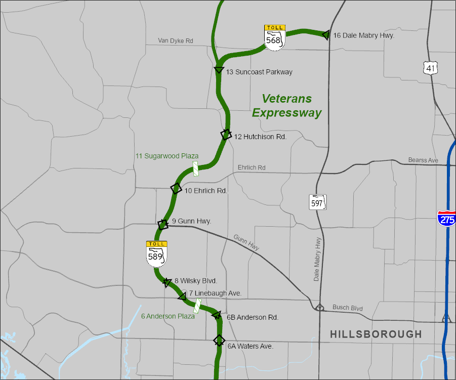 Map of Turnpike